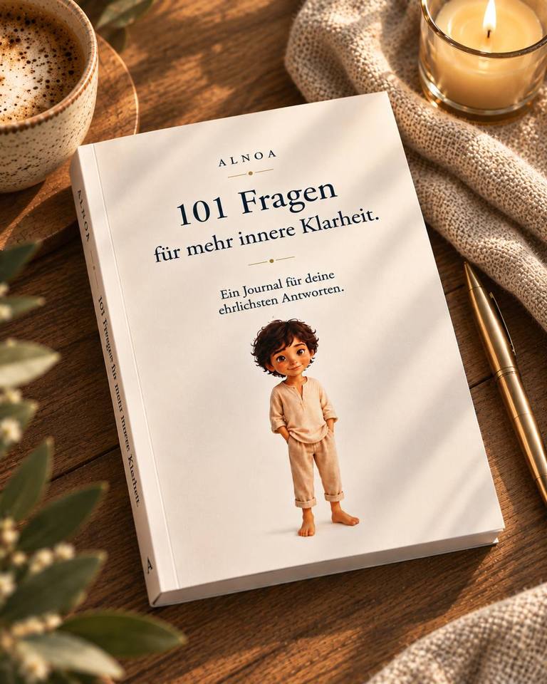 Das ALNOA Journal „101 Fragen für mehr innere Klarheit“ – Cover mit Noah